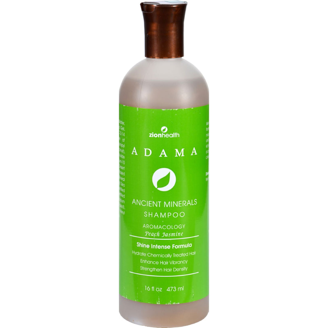 Zion Health Adama Clay Minerals Shampoo Peach Jasmine - 16 Fl Oz - Maras Green